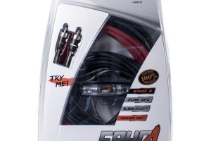 Комплект кабели за усилвател 10мм2 4Connect PKIT10G Stage2, 100% OFC